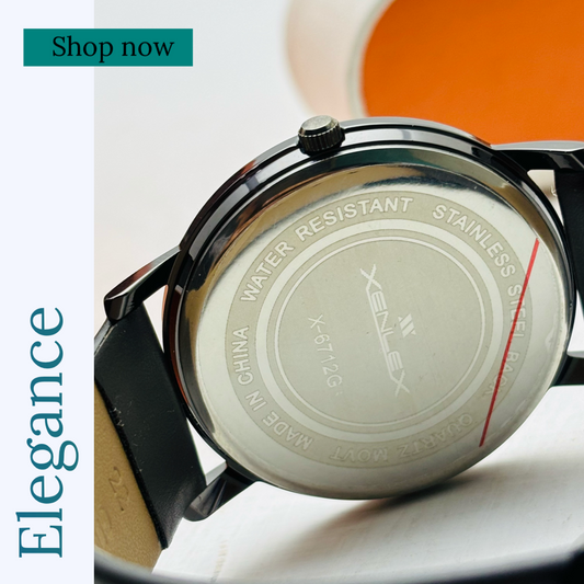Eri Slim Leather Watch